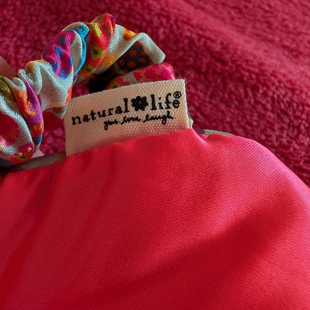 NWOT NATURAL LIFE Multicolor Mushroom Satin Sleep Mask **Final Price** - Picture 3 of 3